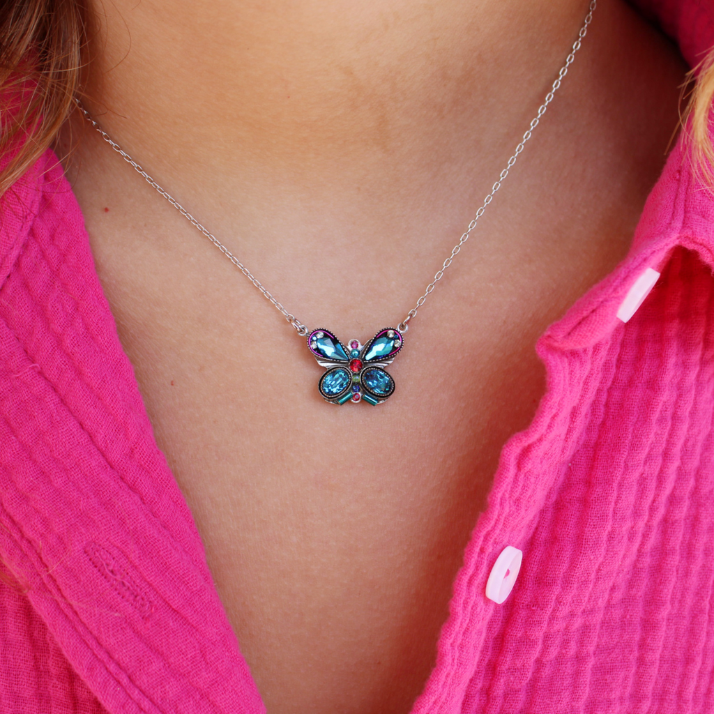 Firefly-Bermuda-Blue-Butterfly-Necklace-8838-BB