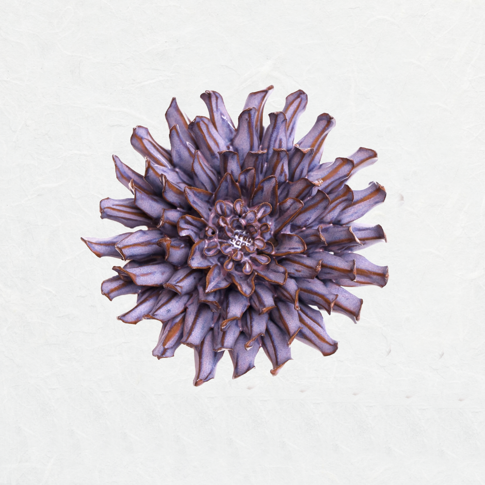 Chive-Hand-Made-Ceramic-Lilac-Fractile-Flower