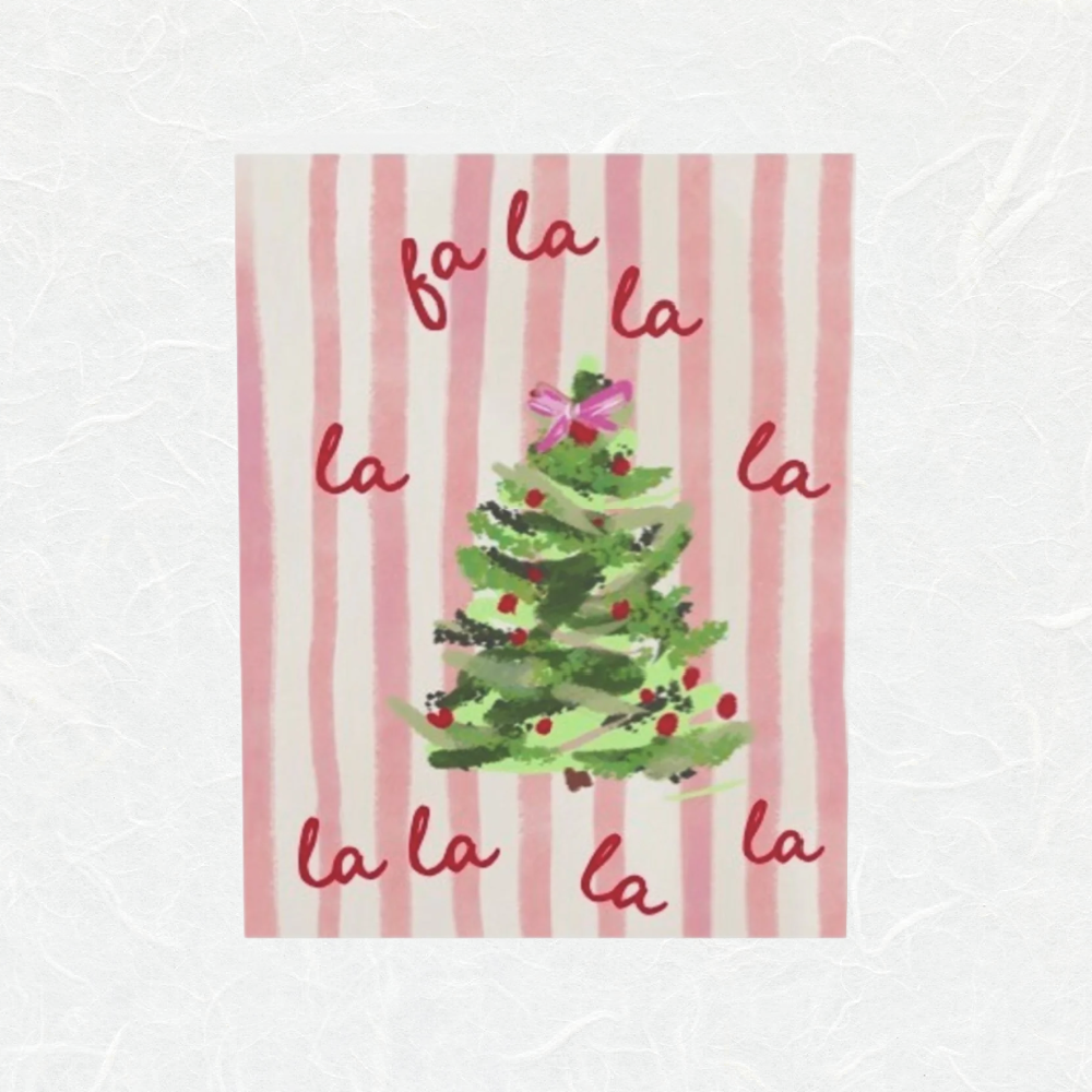 fa-la-la-greeting-card