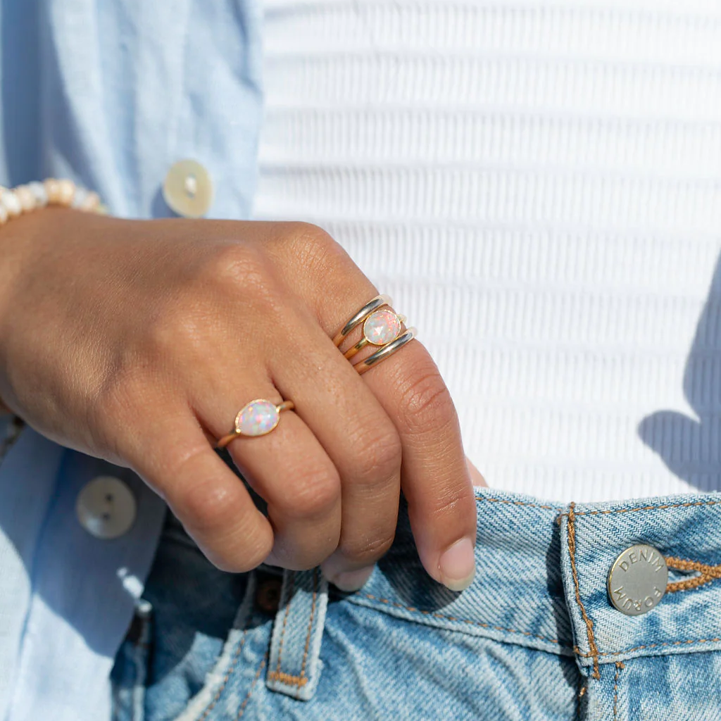 rose-cut-fire-opal-ring