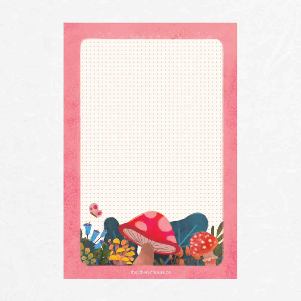 Little-Red-House-Dot-Grid-Mushroom-Notepad