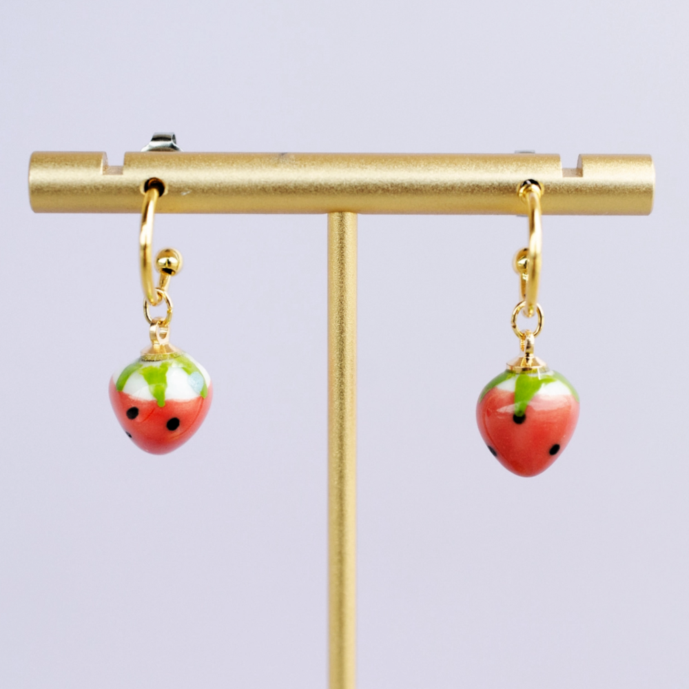 Strawberry-Hoope-Earrings-Jill-Makes