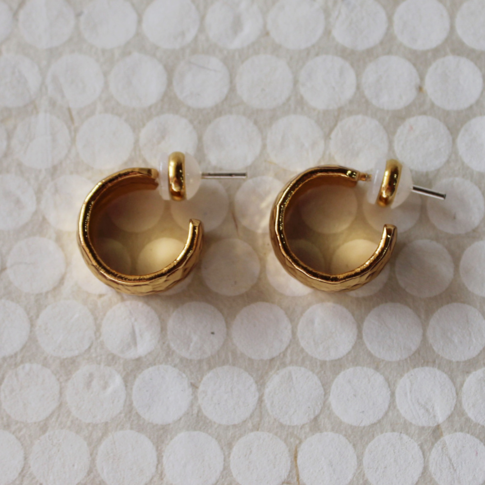 hammered-mini-hoop-earrings