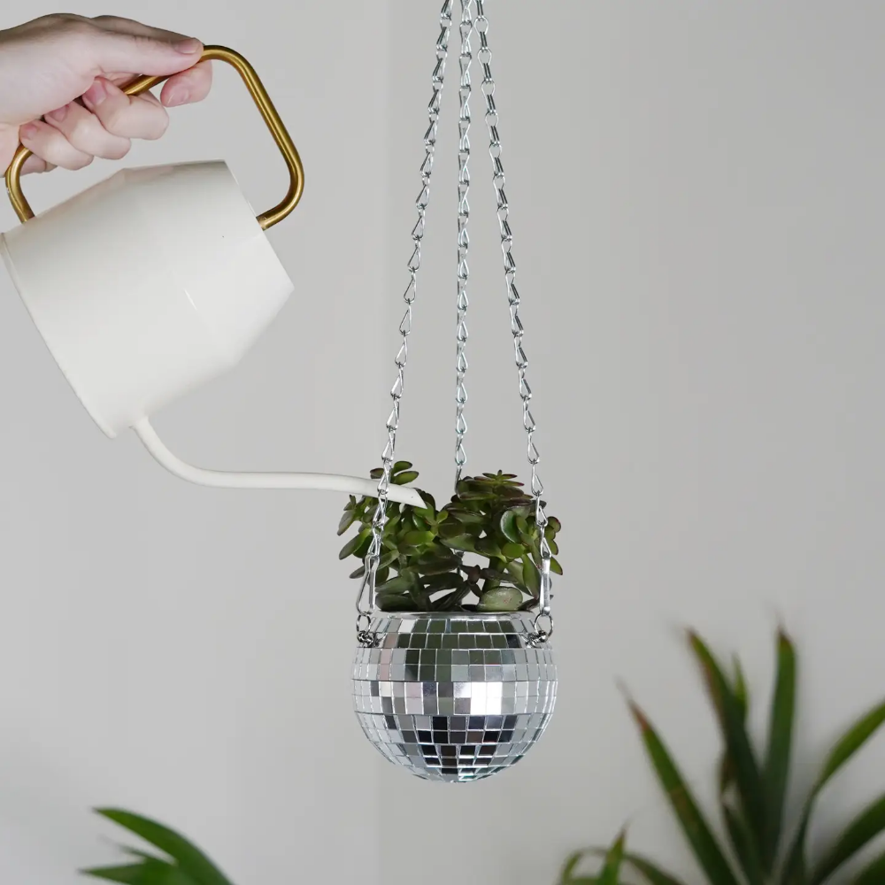 small-disco-ball-planter