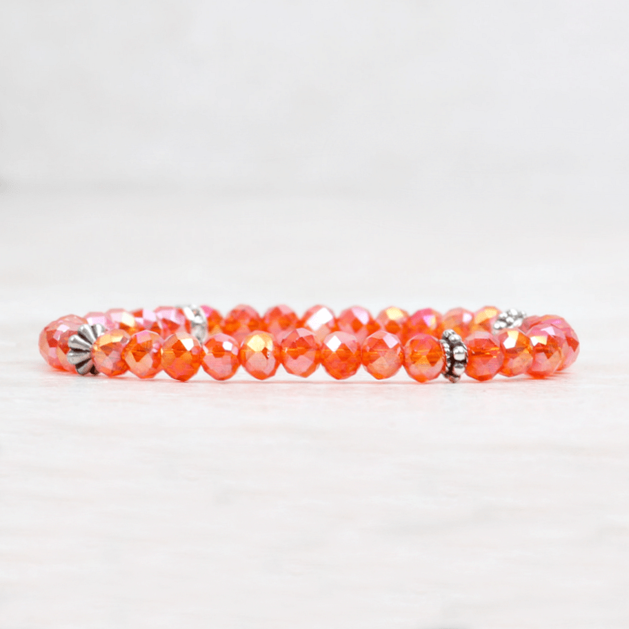 Chloe Beaded Bracelet | Orange - Doris - Coco and Duckie 