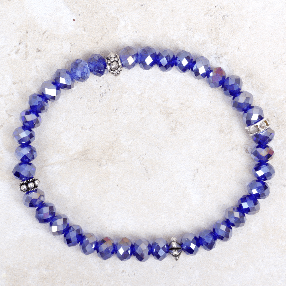 Chloe Beaded Bracelet | Violet - Doris - Coco and Duckie 