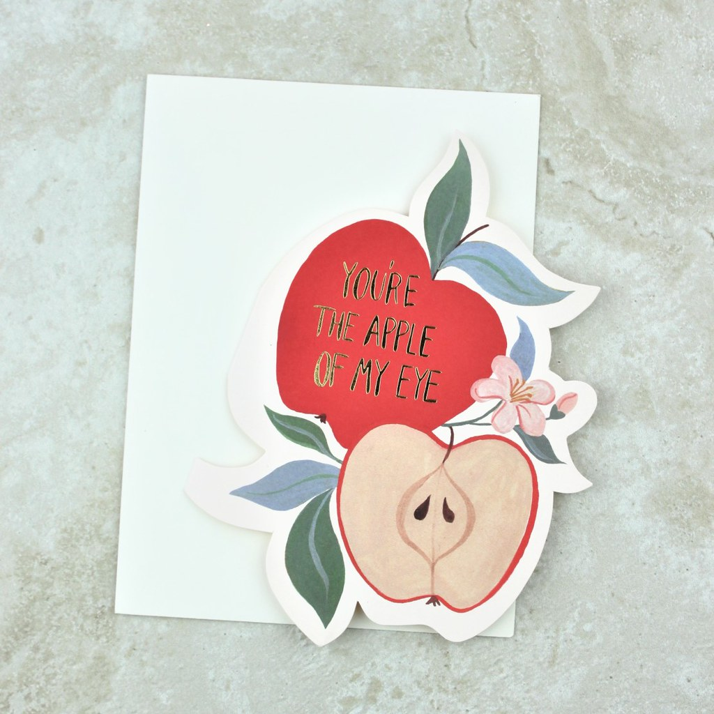 Apple of My Eye Card Set - Red Cap Cards - Coco and Duckie 