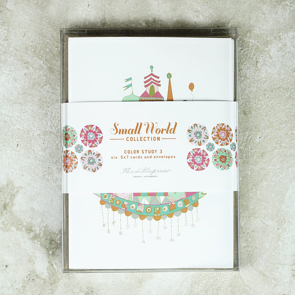 It’s a Small World Boxed Cards - Thimblepress - Coco and Duckie